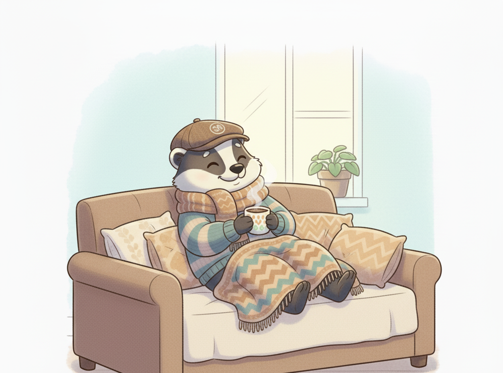Cosy sofa illustration